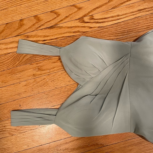 Azazie Nahrin Bridesmaid Dress in Agave - Size A4 - Picture 9 of 11